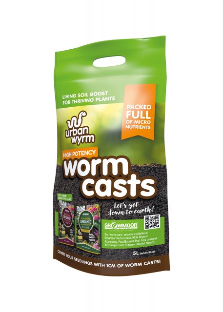 GROWMOOR Urban Wyrms High Potency Worm Cast 2.5L