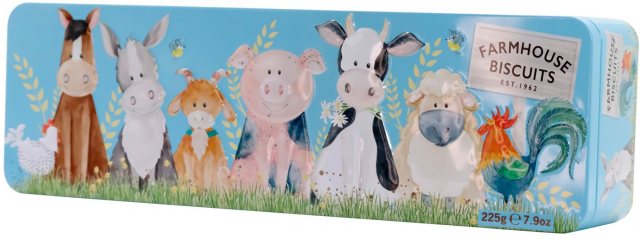 Farmhouse Biscuits Farmyard Animal Biscuit Tin 225g