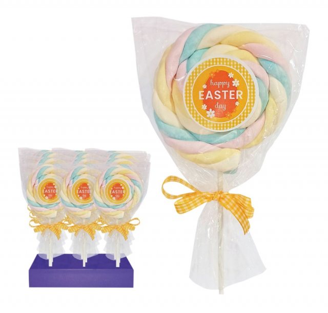 Happy Easter Roller Marshmallow Lollipop 150g