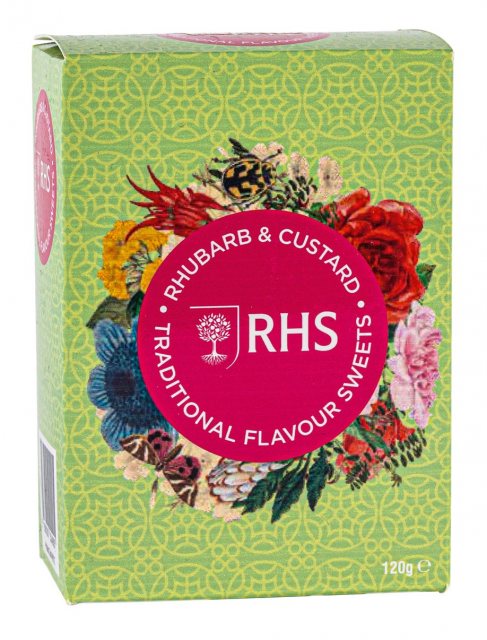 RHS Rhubarb & Custard Traditional Sweets 120g