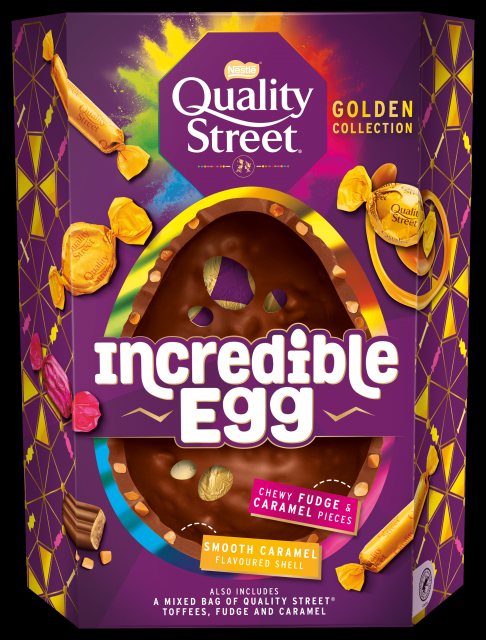 Quality Street Incredible Golden Chocolate Easter Egg 380g