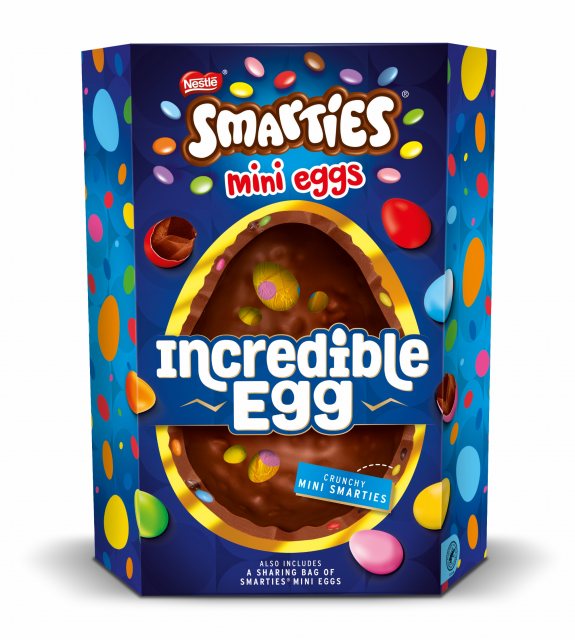 Smarties Mini Eggs Incredible Easter Egg 380g