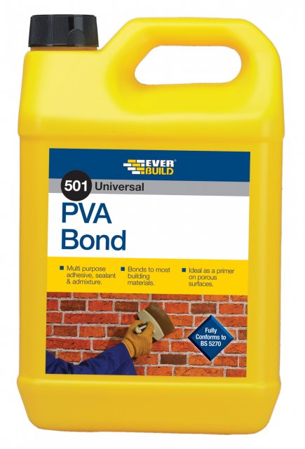 Everbuild Everbuild 501 Universal PVA Bond Glue 5L