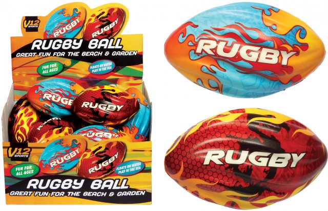 V12 Pu Rugby Ball Assorted