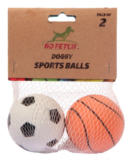 Rubber Dog Ball 2 Pack