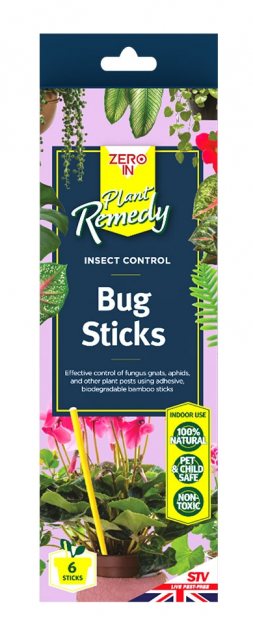 ZEROIN Zero In Plant Pot Bug Sticks 6 Pack