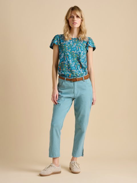 Brakeburn Brakeburn Blake Cropped Trouser Blue