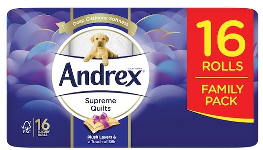 ANDREX Andrex Supreme Quilted Toilet Roll 16 Pack