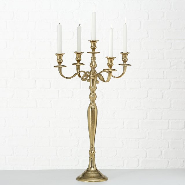 BOLTZE Boltze Victoria Candle Holder Gold 77cm