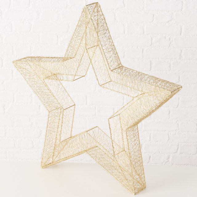 BOLTZE Boltze Leo Christmas Star Iron Gold 89cm