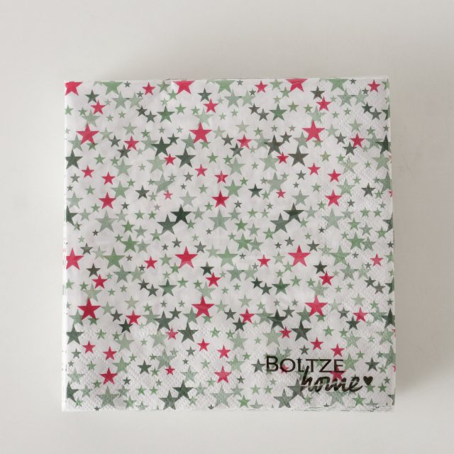 BOLTZE Boltze Sparkly Christmas Napkin 20 Pack