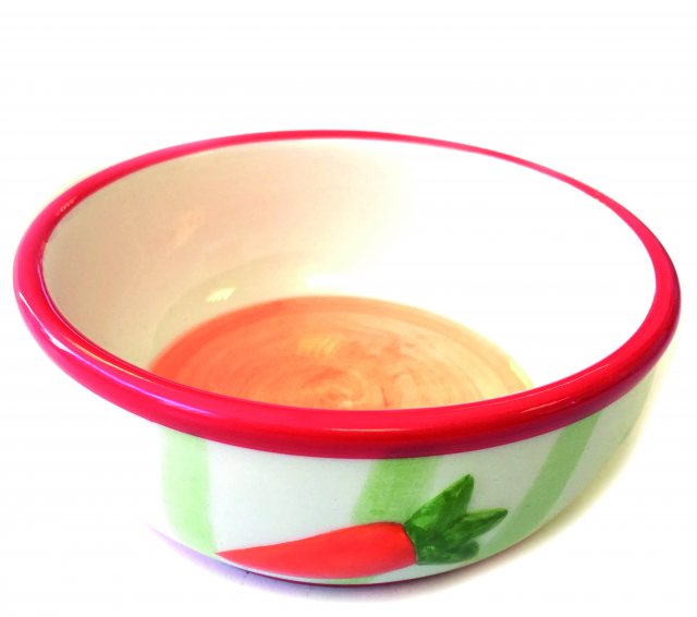 HAPPYPET Carrot Striped Pet Bowl