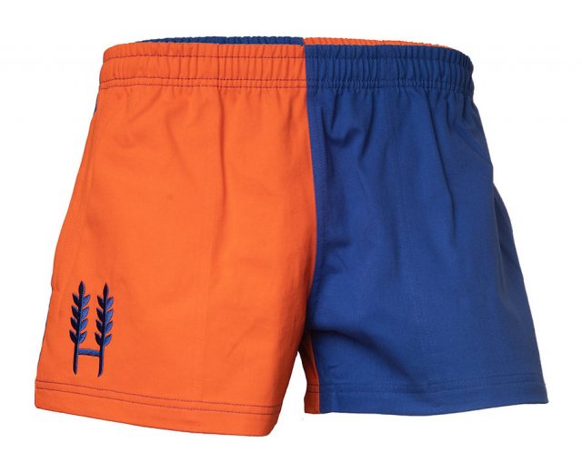 Hexby  Hexby Harlequin Zip Shorts Orange/Blue