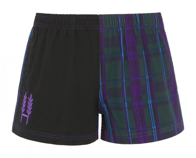 Hexby  Hexby Harlequin Zip Shorts Tartan