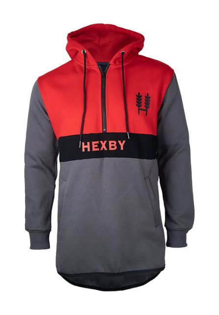 Hexby  Hexby Shearing Mullet Hoodie Red/Grey