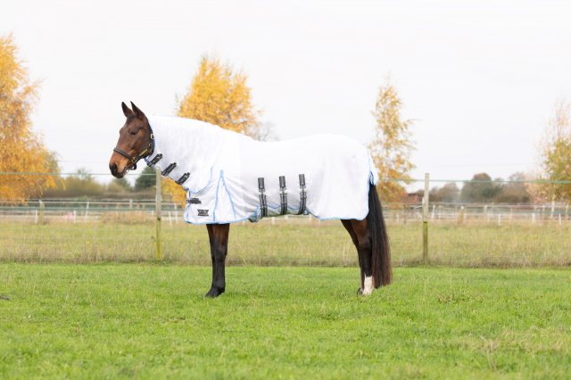 StormX Gladiator UV Combi Fly Rug White/Blue