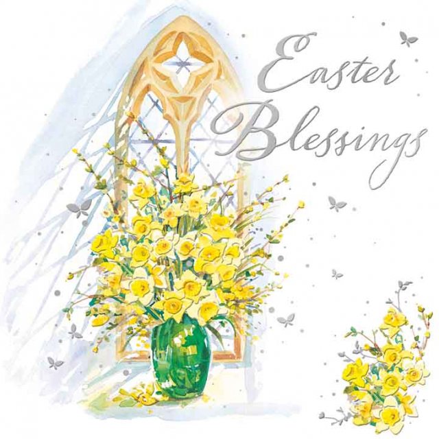 Easter Blessings Church Card