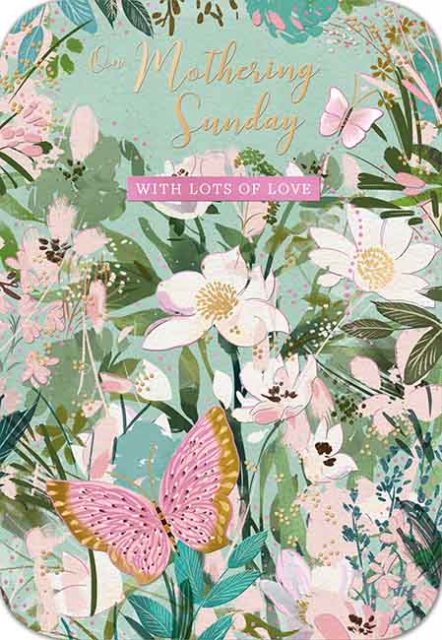 Mothering Sunday Flowers & Butterflies Card