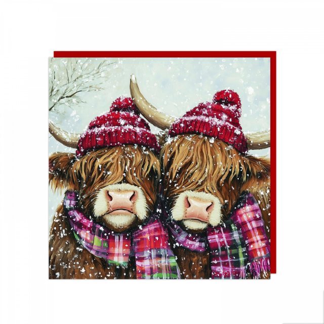 Art Marketing Highland Friends Christmas Card 6 Pack