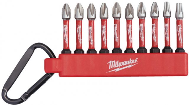 MILWAUKE Milwaukee Shockwave Screwdriver Bit Carabiner Set 10 Piece