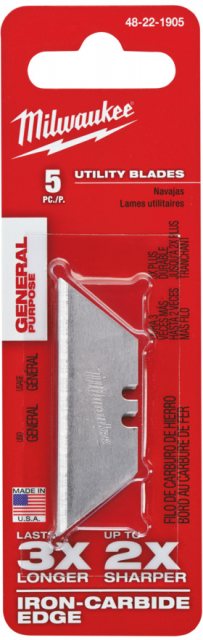 MILWAUKE Milwaukee General Purpose Utility Knife Blades 5 Pack