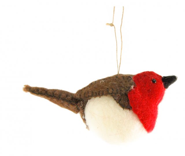 Ascalon Ascalon Hanging Felt Robin Red/White