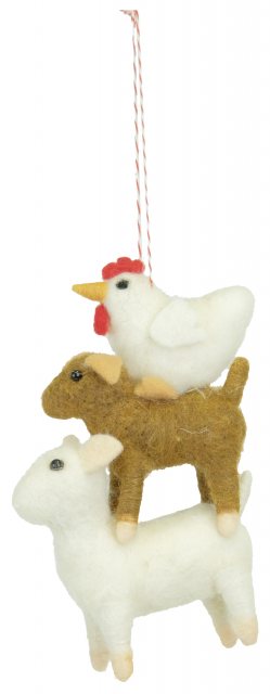 Ascalon Ascalon Hanging Donkey, Sheep & Chicken Stack