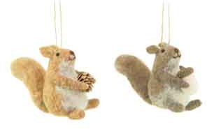 Ascalon Ascalon Hanging Felt Squirrel With Nuts Assorted