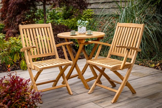 Hartman Malton Folding Wooden Bistro Set