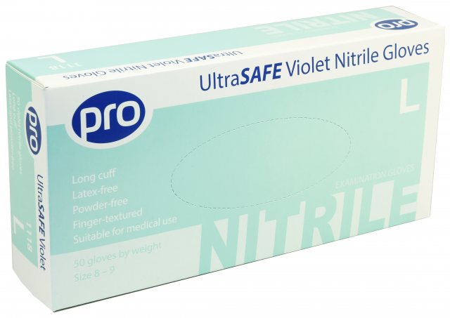 pro ultrasafe violet nitrile gloves