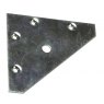 *PLATE FLAT CORNER 3 1/4" ZINC