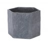 Apta Slate Light Grey Hexagon Pot