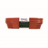 SAUCER PLASTIC 13-15CM PK5 TERRACOTTA