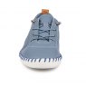 Lunar St Ives Leather Trainer Mid Blue