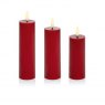*LED CANDLE RED 3PK FLICKABRIGHT