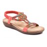 Lunar Lunar Mariella Beaded Sandal Orange