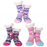 Nuzzles Nuzzles Fleece Butterfly Sock Assorted