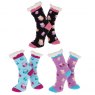 Nuzzles Nuzzles Fleece Owls Sock Assorted