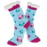 Nuzzles Nuzzles Fleece Owls Sock Assorted