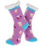 Nuzzles Nuzzles Fleece Owls Sock Assorted