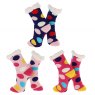 Nuzzles Nuzzles Fleece Dotty Sock Assorted