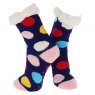 Nuzzles Nuzzles Fleece Dotty Sock Assorted