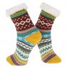 Nuzzles Fleece Nordic Stripe Sock Assorted