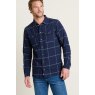 Brakeburn Brakeburn Checked Overshirt Navy