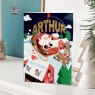 Personalised Bauble Christmas Card A