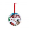 Personalised Bauble Christmas Card C