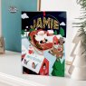 Personalised Bauble Christmas Card J