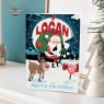 Personalised Bauble Christmas Card L