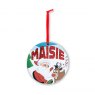 Personalised Bauble Christmas Card M