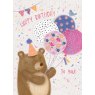 *CARD BEAR & BALLOONS